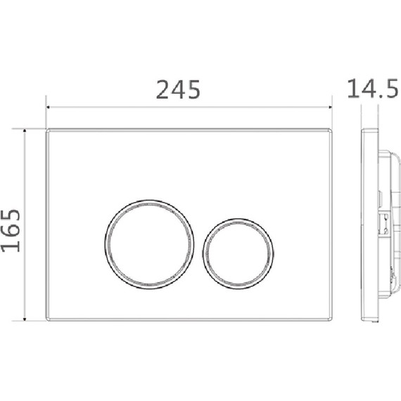 Кнопка смыва Charus Spazio FP.330.46.01, серебряное сияние - фото 2
