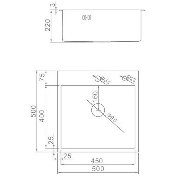 Кухонная мойка Gerhans K35050B 1 мм, PVD графит - фото 9