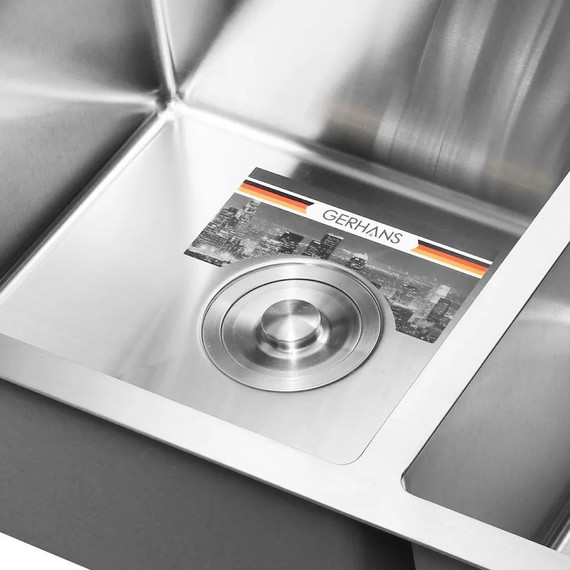Кухонная мойка Gerhans K37843-S 1 мм, нержавеющая сталь, Цвет производителя: нержавеющая сталь - фото 3