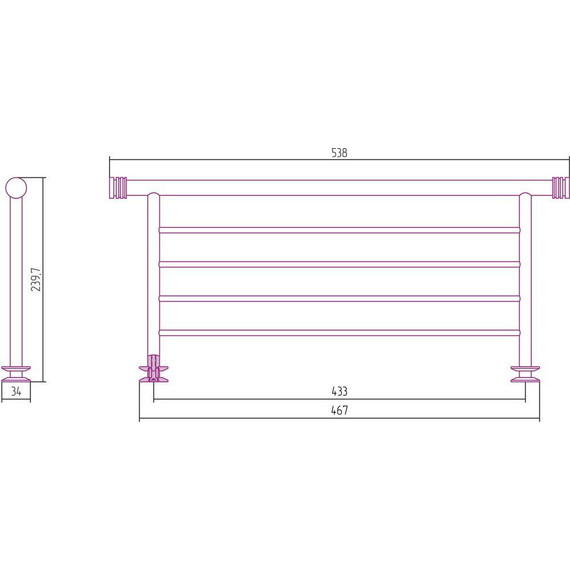 Полка Сунержа 4П 470 00-2012-4470 - фото 2
