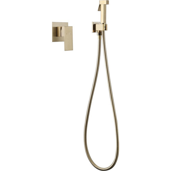 Набор для гигиенического душа Abber Daheim AF8225G, золото матовое - фото 2