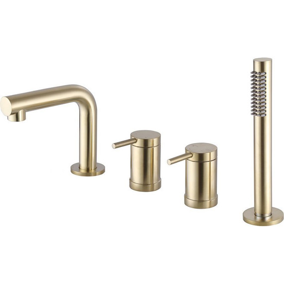 Смеситель для ванны Abber Emotion AF8813G, золото матовое, Цвет производителя: золото матовое - фото 