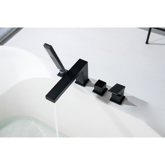 Смеситель для ванны Timo Selene 2130/03Y, черный матовый - фото 4