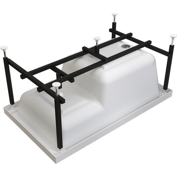 Ванна акриловая сидячая Радомир Джоанна 120x70 см (в комплекте каркас), Размер - мм: 1200х700 - фото 7