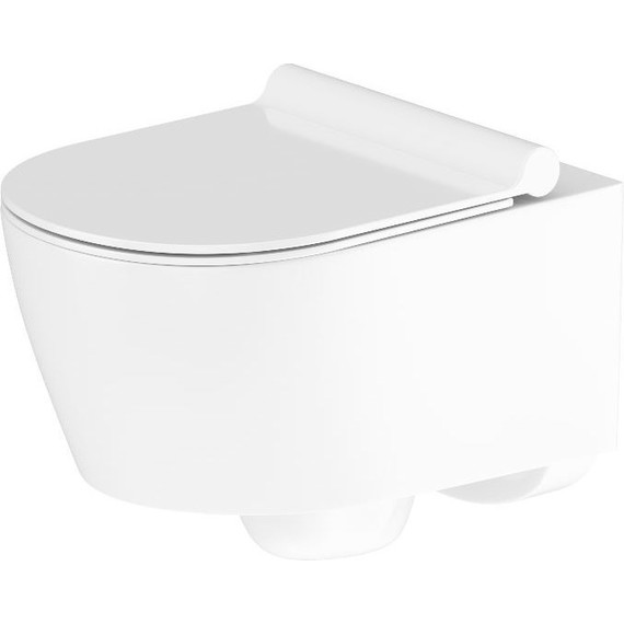 Унитаз подвесной безободковый Damixa Jupiter DX77C1700SC с тонкой крышкой микролифт - фото 2