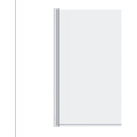 Шторка для ванны Damixa Skyline 80х140 см DX35WBS-D080-140MT, хром/прозрачное - фото 