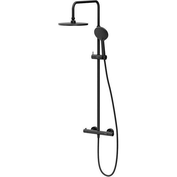 Душевая система с термостатом Damixa Option DX218091300, чёрный - фото 