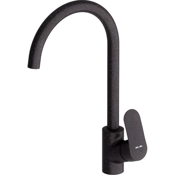 Смеситель для кухни Am.Pm Like F8007122, элегантный черный, Цвет производителя: чёрный - фото 