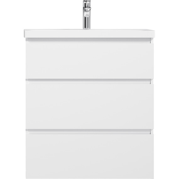 Тумба напольная с раковиной Am.Pm Gem S 75 см M91FSX0752WG, белый глянцевый, Цвет фасада: белый - фото 