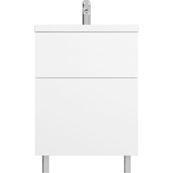 Тумба напольная с раковиной Am.Pm Gem 60 см M90FSX06022WG32, белый глянцевый, Цвет фасада: белый - фото 