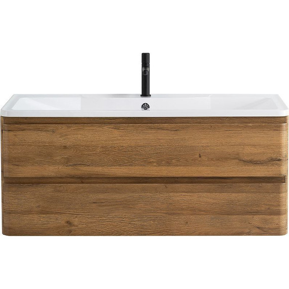 Тумба подвесная с раковиной BelBagno ALBANO-1200-2C-SO-RR 120 см, Rovere Rustico, Цвет фасада: Rovere Rustico - фото 