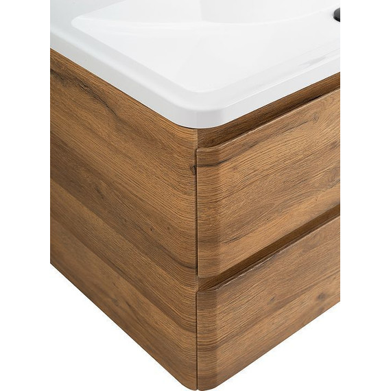 Тумба подвесная с раковиной BelBagno ALBANO-1200-2C-SO-RR 120 см, Rovere Rustico, Цвет фасада: Rovere Rustico - фото 6