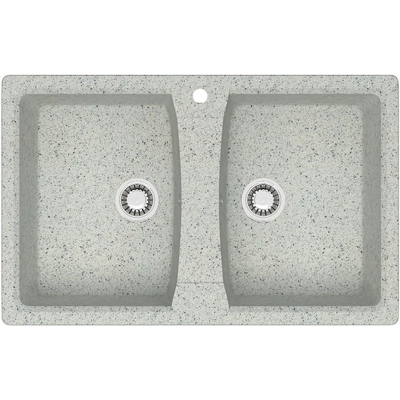 Кухонная мойка Azario Elmas CS00078335, светло-серый, Цвет производителя: светло-серый - фото 