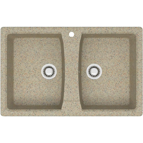 Кухонная мойка Azario Elmas CS00078334, песочный, Цвет производителя: песочный - фото 