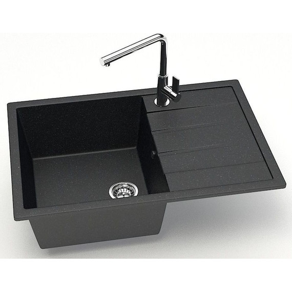 Кухонная мойка Azario Vision CS00078339, чёрный, Цвет производителя: чёрный - фото 2