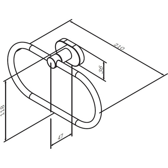 Кольцо для полотенец AM.PM Sense A7434400 - фото 8