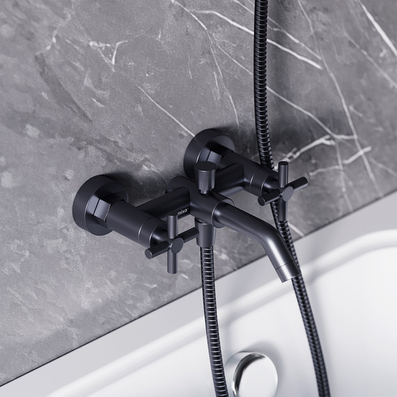 Смеситель для ванны RedBlu by Damixa Neo Classic Graphite 271000000, графит, Цвет производителя: графит - фото 2