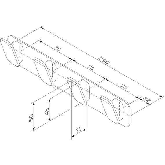 Набор крючков AM.PM Inspire 2.0 A50A35922, цвет чёрный - фото 8