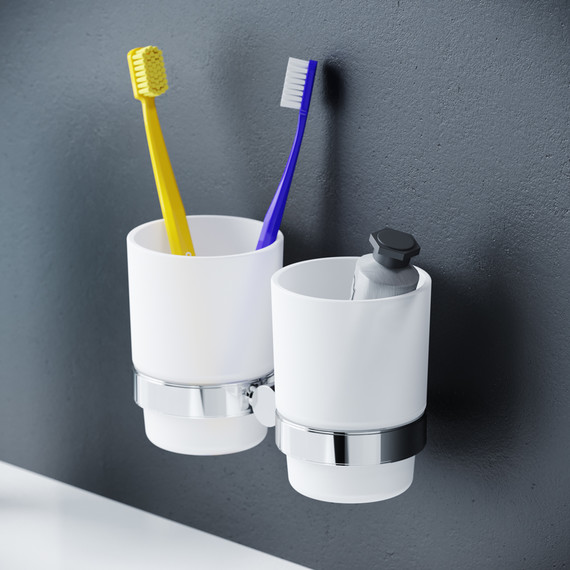 Двойной стакан для зубных щеток AM.PM Sense A74343400 - фото 2