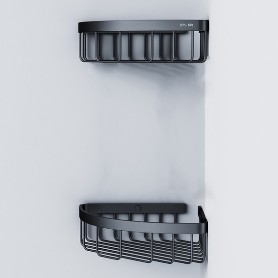 Полка угловая AM.PM Sense A7452222, цвет чёрный - фото 5