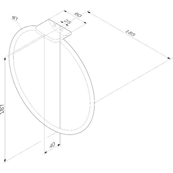 Кольцо для полотенец AM.PM Inspire 2.0 A50A34400 - фото 8
