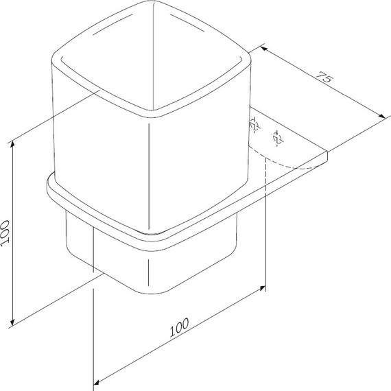Стакан для зубных щеток AM.PM Inspire 2.0 A50A34322, цвет чёрный - фото 8