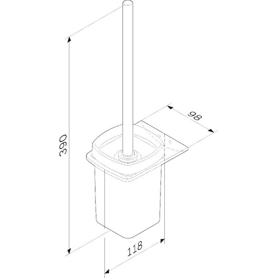 Ершик для унитаза Inspire 2.0 A50A33422, цвет чёрный - фото 8