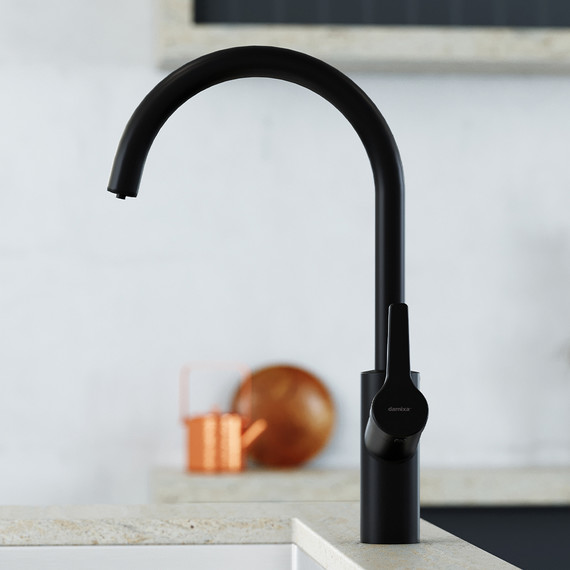 Смеситель для кухни Damixa Eclipce 310721300, чёрный, Цвет производителя: чёрный - фото 4