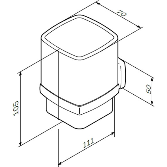Стакан для зубных щеток AM.PM Gem A9034300 - фото 8