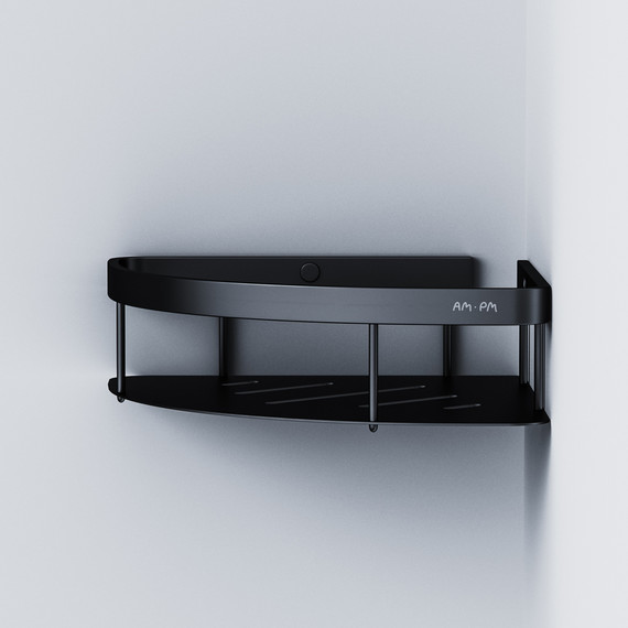 Полка угловая AM.PM Sense A7454122, цвет чёрный - фото 4