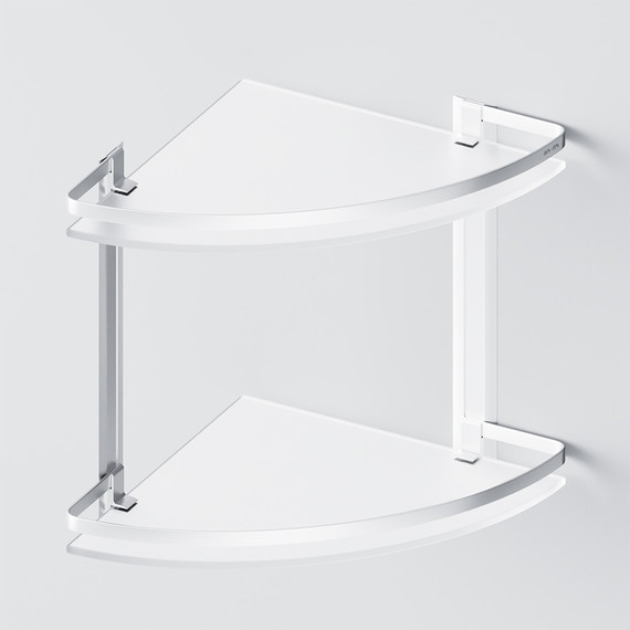 Стеклянная полка угловая AM.PM Sense A7456200 - фото 4