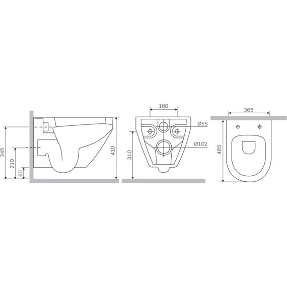 Унитаз подвесной Am.Pm Spirit V2.0 FlashClean C701700WH - фото 11