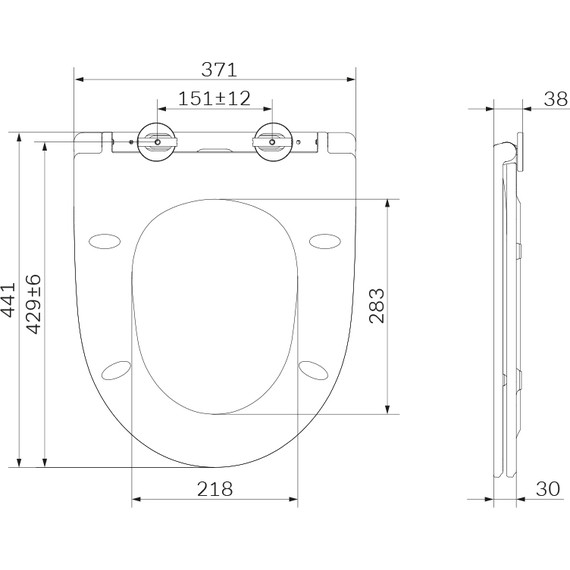 Сиденье с крышкой для унитаза Am.Pm Awe микролифт C117853WH - фото 4