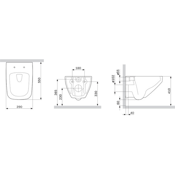 Унитаз подвесной Am.Pm Inspire V2.0 FlashClean C50A1700SC с сиденьем микролифт, Цвет производителя: белый - фото 16