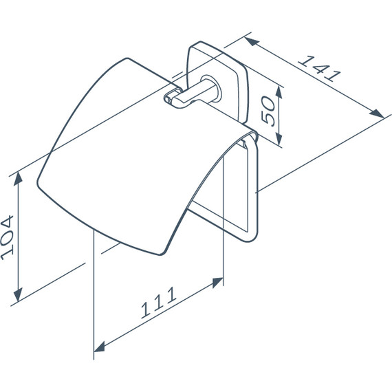 Держатель для туалетной бумаги AM.PM Gem A90341422, цвет чёрный - фото 8