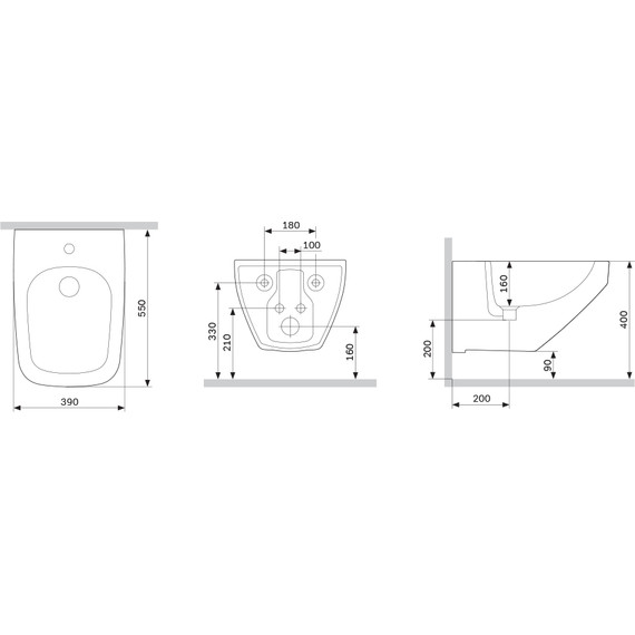 Биде подвесное Am.Pm Inspire V2.0 C50A3411WH - фото 7