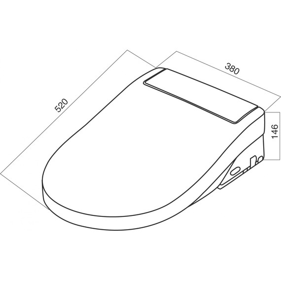 Электронная крышка-биде Am.Pm CleanCare CCC7851WH - фото 3