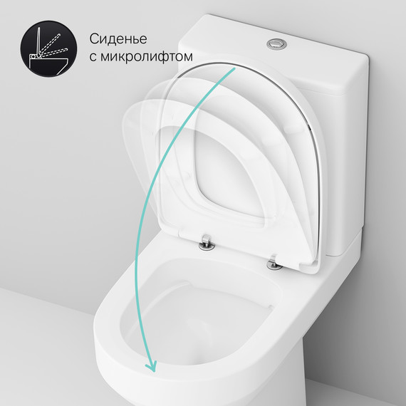 Унитаз-компакт Am.Pm Spirit V2.0 FlashClean C708600WH - фото 10