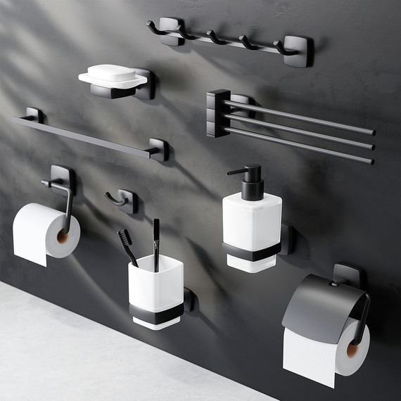 Ершик для унитаза AM.PM Gem A9033422, цвет чёрный - фото 3