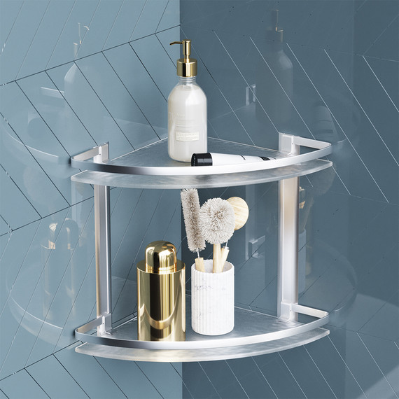 Стеклянная полка угловая AM.PM Sense A7456200 - фото 2