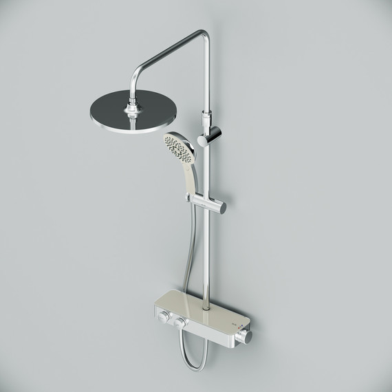 Душевая стойка с термостатом Am.Pm Inspire V2.0 F0750A400, Цвет производителя: хром - фото 10