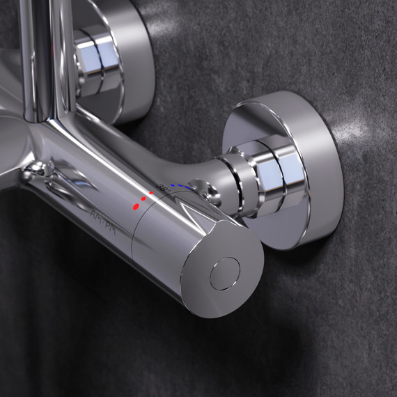 Душевая стойка с термостатом Am.Pm Like F0780564, Цвет производителя: хром - фото 7