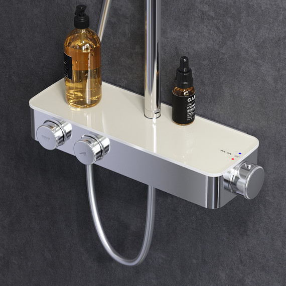 Душевая стойка с термостатом Am.Pm Inspire V2.0 F0750A400, Цвет производителя: хром - фото 4