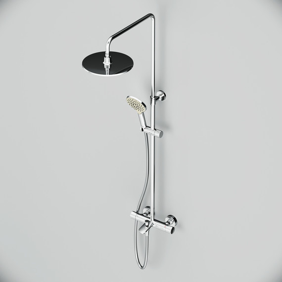 Душевая стойка с термостатом Am.Pm Like F0780564, Цвет производителя: хром - фото 11