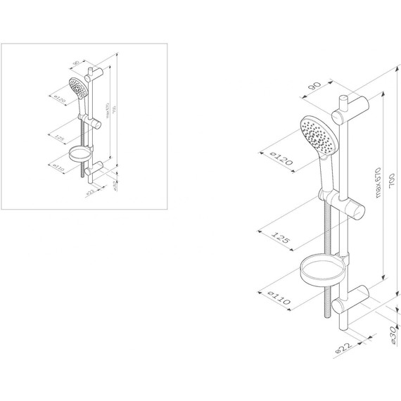 Душевой гарнитур Am.Pm Like F0180064 - фото 8