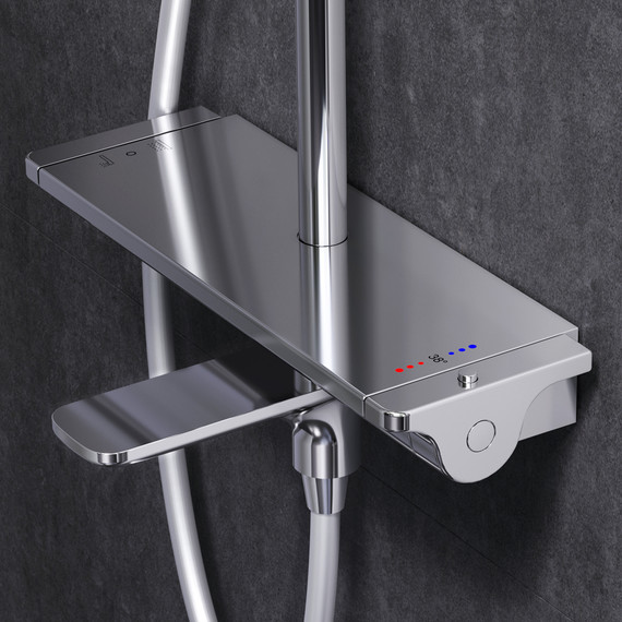 Душевая стойка с термостатом Am.Pm Spirit V2.0 F0770A500 - фото 4