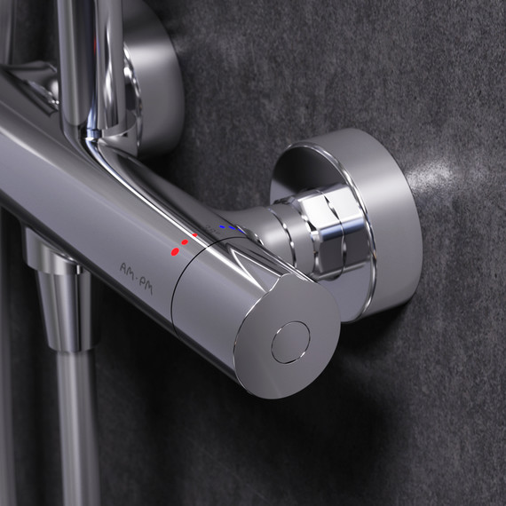 Душевая стойка с термостатом Am.Pm Like F0780464, Цвет производителя: хром - фото 6