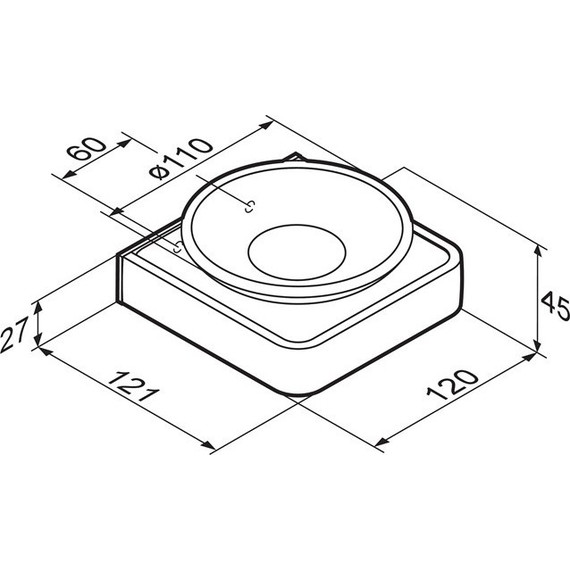 Мыльница Damixa Jupiter DA7734200, цвет чёрный - фото 6