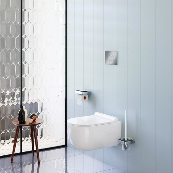 Унитаз подвесной безободковый Damixa Scandinavian Pure DX36C1701SC с тонкой крышкой микролифт - фото 4