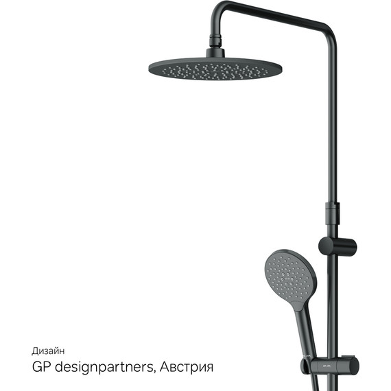 Душевая стойка c термостатом Am.Pm Like F0780422, черный, Цвет производителя: чёрный - фото 15